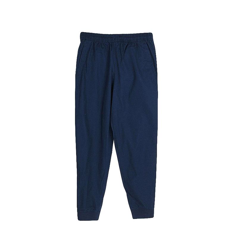 Adidas Simple Quick-Dry Breathable Knitted Sports Pants Men Bottoms Navy-Blue BP5448 L
