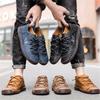 Handmade Leather Mens Shoes Comfortable Casual Walking Sneakers Men Loafers Hot Sale Vacation Driving Shoes Big Size 38-48