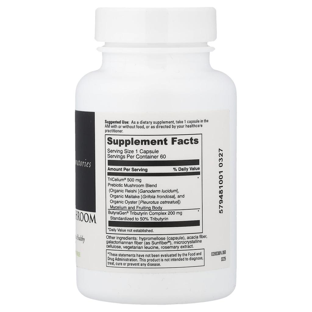 DaVinci Laboratories, Prebiotic Mushroom Blend, 60 Capsules