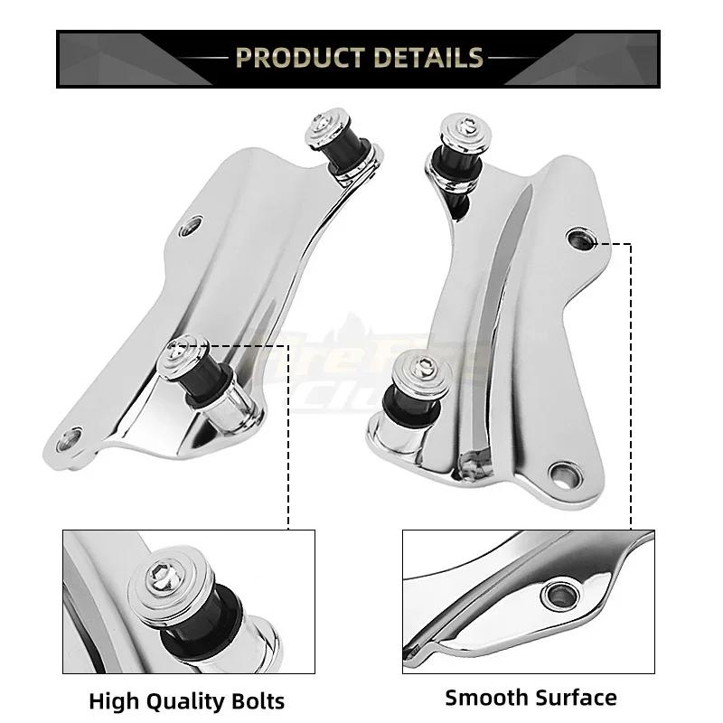 Motorrad 4-Punkt-Docking-Hardware-Kit Chrom für Harley Touring Road King Ultra Limited Road Glide Street Glide 2014-up