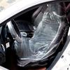 New Car Disposable Waterproof Plastic Steering Wheel+Seat+Shifting Lever Cover
