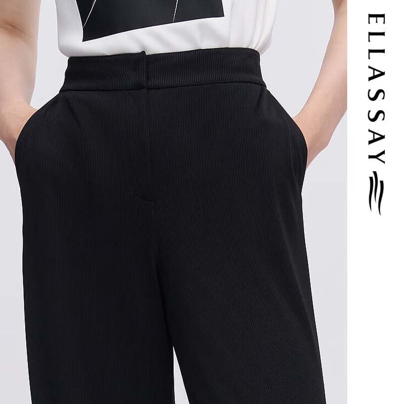 ELLASSAY Women's Spring/Summer Elastic Long Pants