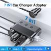 Chargeur de voiture USB 128 W 12 V-24 V 3,6 A 5 V pour appareils électroniques