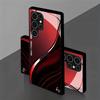 Deep Red Filum Aquae Durable PhoneCase Glass PhoneCase for Samsung Galaxy S26 S25 S24 S23 S22 FE Ultra Plus Men's Style Business