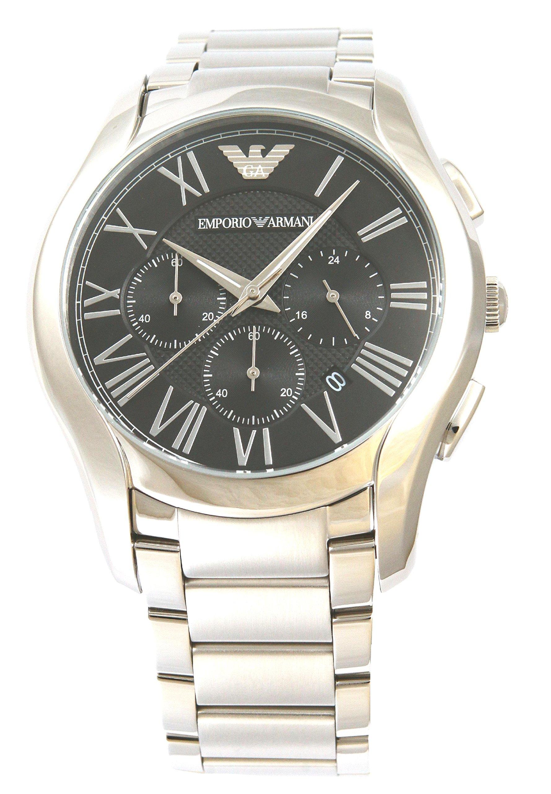 

Emporio Armani Valente Quartz Watch AR11083 Black Men s [Used]