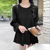ZANZEA Women Casual Round Neck Solid Color Loose Long Sleeve Blouse