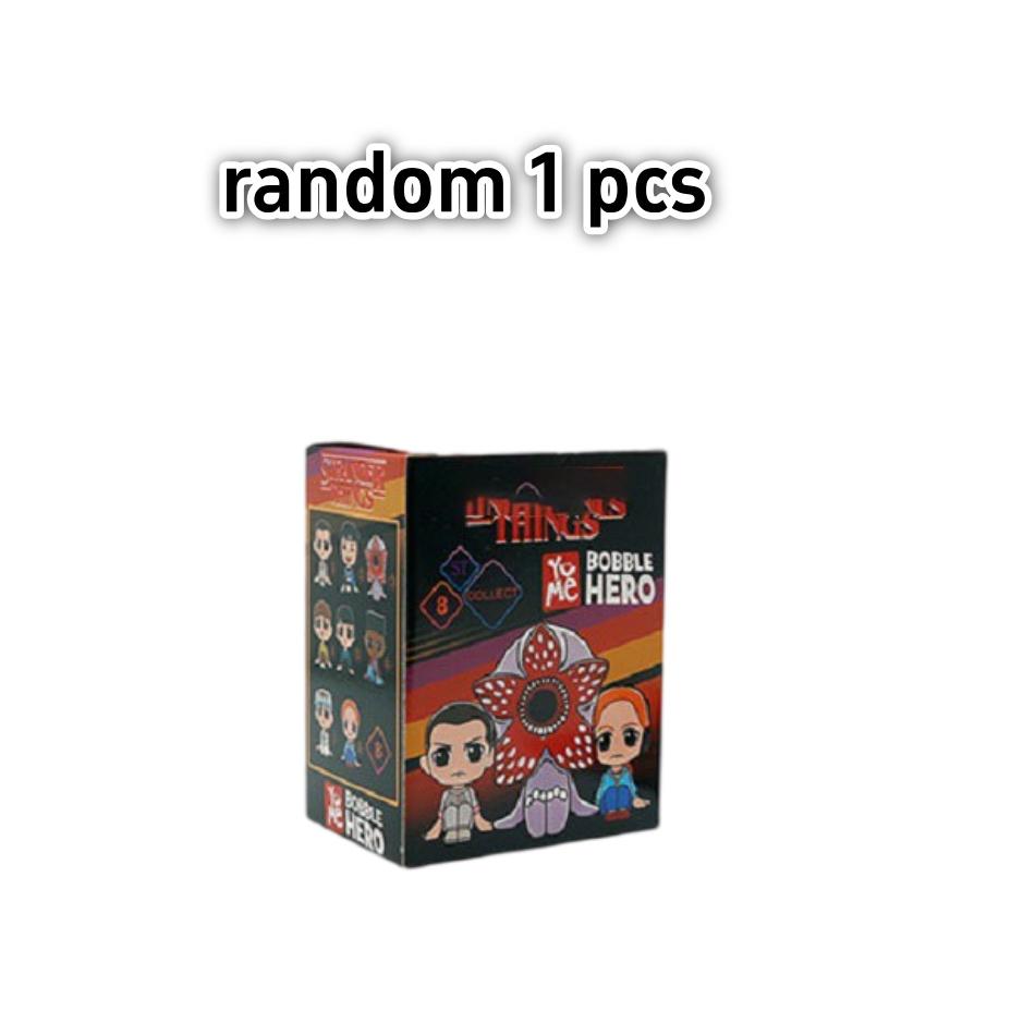 

8pcs/style Strangers Things blind box Q-version Sitting posture Anime Figure Jane Ives Action Figure desktop statue Toy fan gift