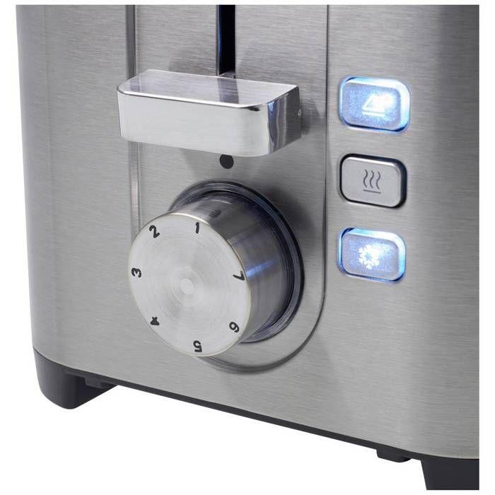 Princess 142400 Grille-pain avec grille spéciale viennoisieries acier inoxydable