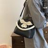 Bags Women's Bags Handbags Bows Premium Texture Pleated Bucket Bags Niche Versatile Fashion Shoulder Messenger Bags