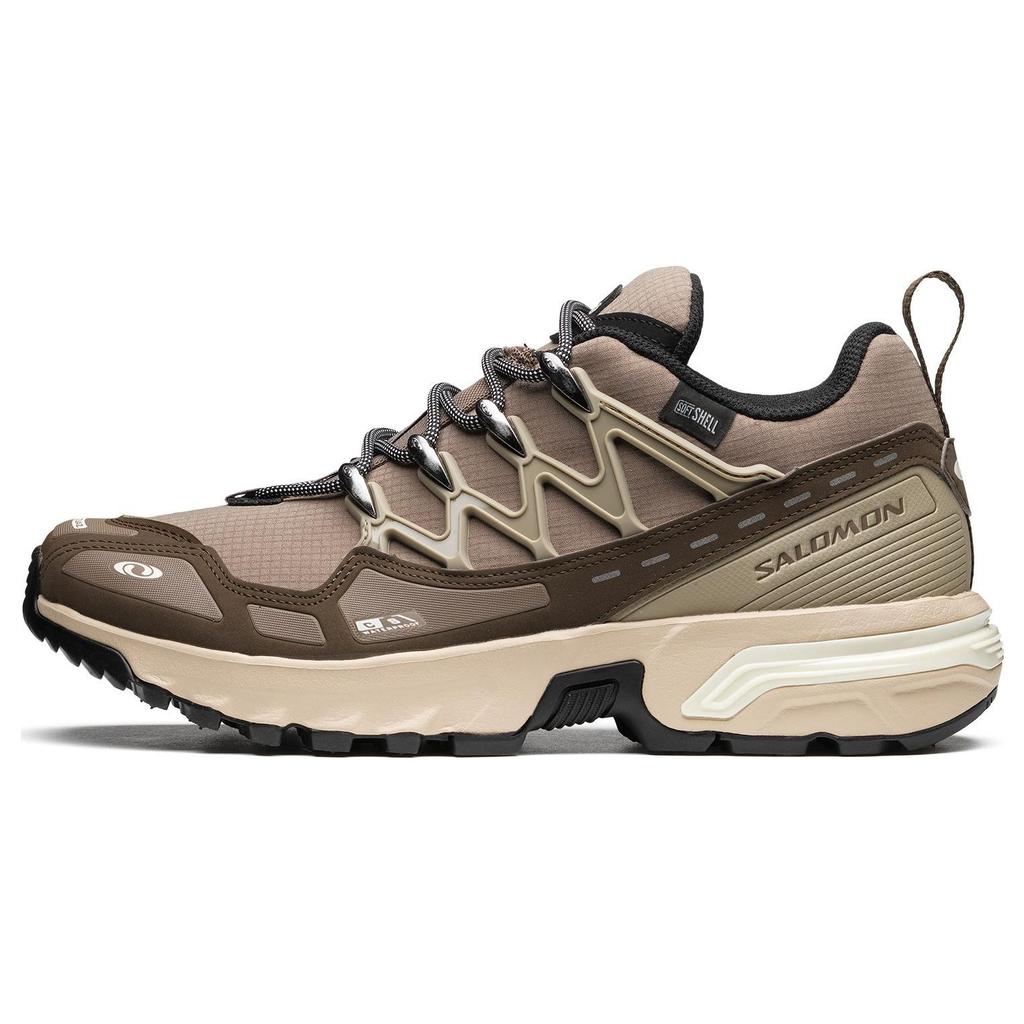 Salomon Acs + Cswp Comfortable Non-Slip Low-Top Outdoor Functional Shoes Unisex Shoes Gray Brown 473079