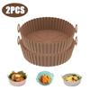 Air Fryer Silicone Basket Reusable Container Accessories Oven Tray Pizza Fried Chicken Baking Mold Protector Kitchen Tool