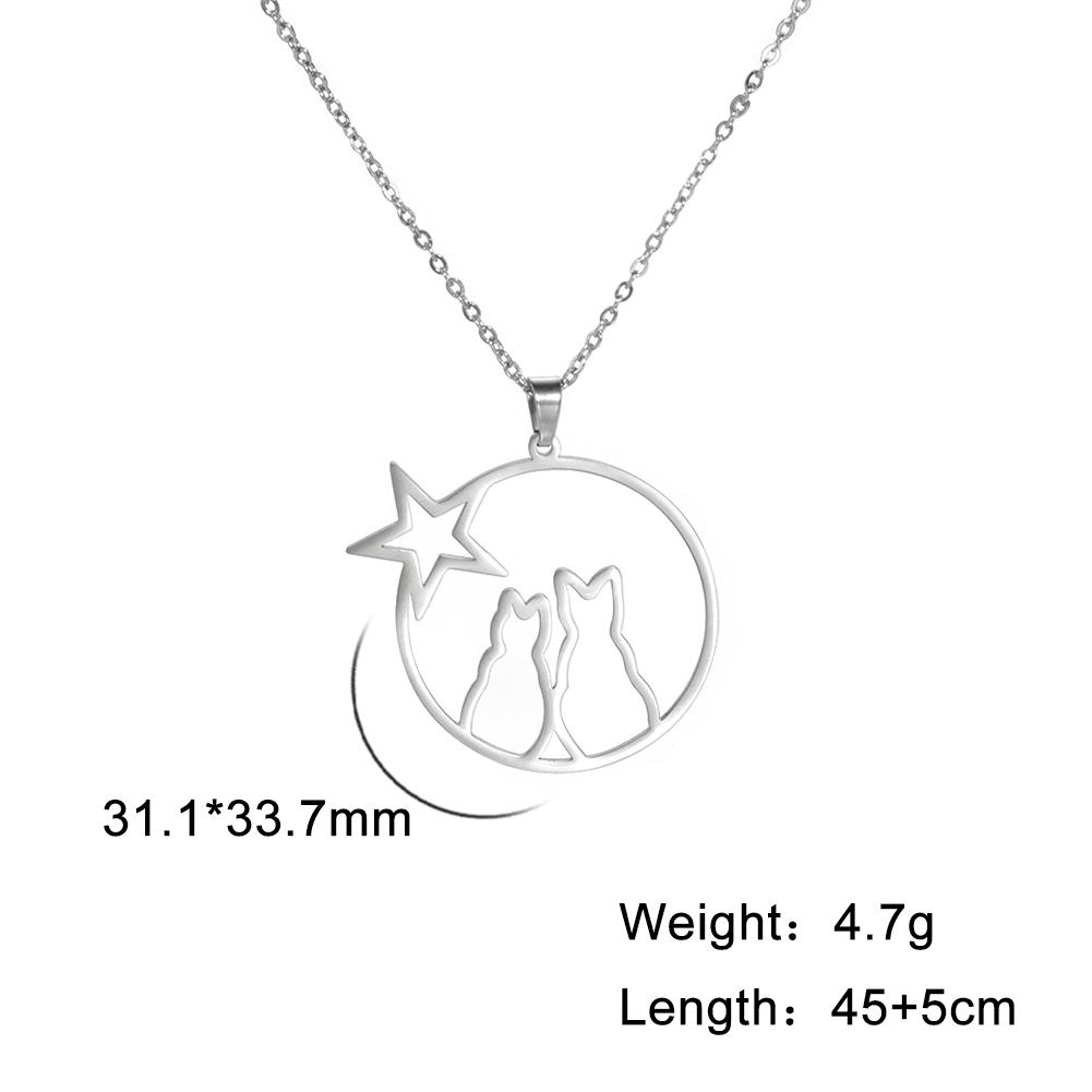 Cazador Cute Animal Cat Pendant Necklace for Women Lovely Paw Choker Neck Chain Stainless Steel Jewelry Birthday Gift 2026