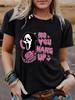 Halloween Women's Ghost Pattern Casual Summer T-Shirt