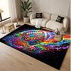 American Football Theme Soft Crystal Velvet Rug Custom Name & Text Print Non Slip Floor Rug for Bedroom Living Room