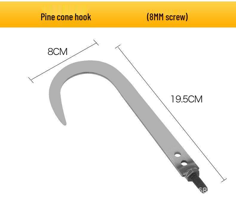 Outdoor Fishing and Fruit Picking Telescopic Pole with Net, Hook, and Sickle, Adjustable from 1.5 To 7 Meters.