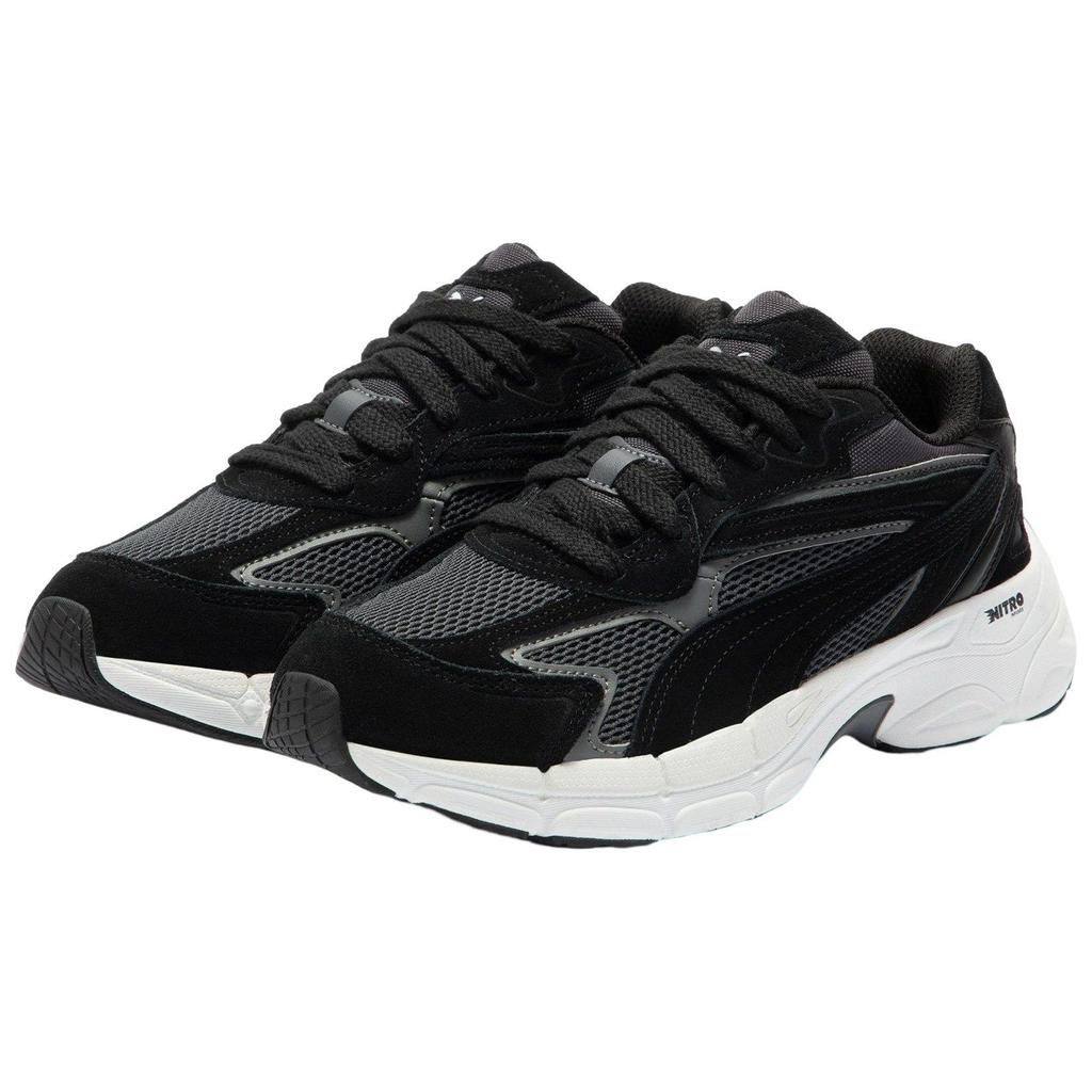 PUMA Unisex Teveris Nitro Retro Lifestyle Cushioned Sneakers Black Ebony 388774-03