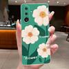 Handyhülle für Samsung Galaxy M36 F36 5G Weiches Transparentes Silikon Flexibles TPU Klare Hülle Luxus Mode Schmetterling Blume Hülle