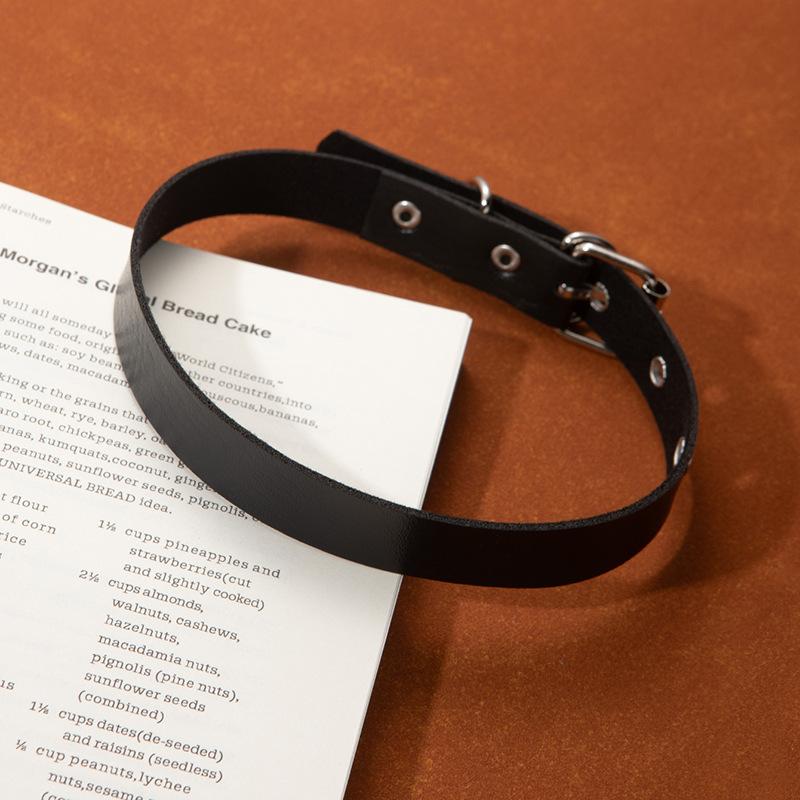 Heavy Industry Red Rose Collar High Sense Choker Cross Necklace Dark Goth Punk Neck Chain Collarbone Chain