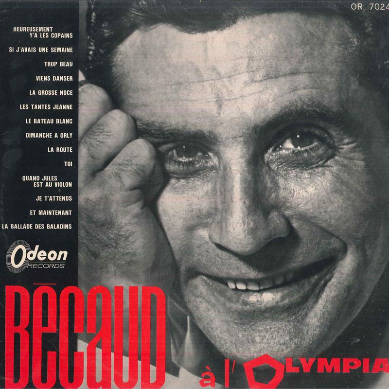 

LP Record GILBERT BECAUD - Becaud A L Olympia OR7024 ODEON 1964 Japan Pop Used