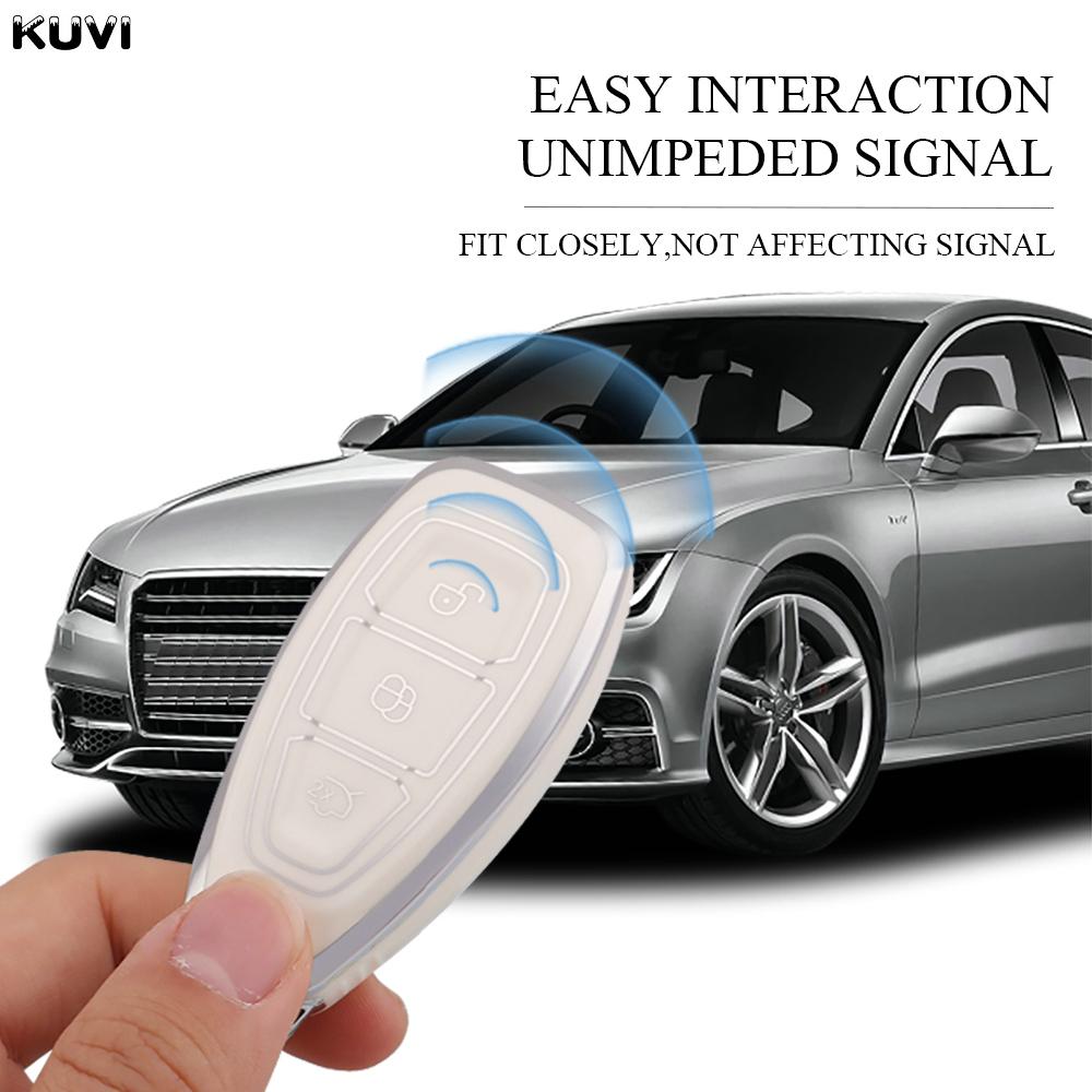 Moderne TPU Auto Fernbedienung Schlüsselhülle Abdeckung Schale Für Ford Focus 3 4 Mondeo Mk3 Mk4 Fiesta Ecosport Kuga St C-Max B-Max Schutz Fob