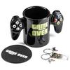 Gift Set for a Teenage Gamer Game Over Pad Controller Keychain