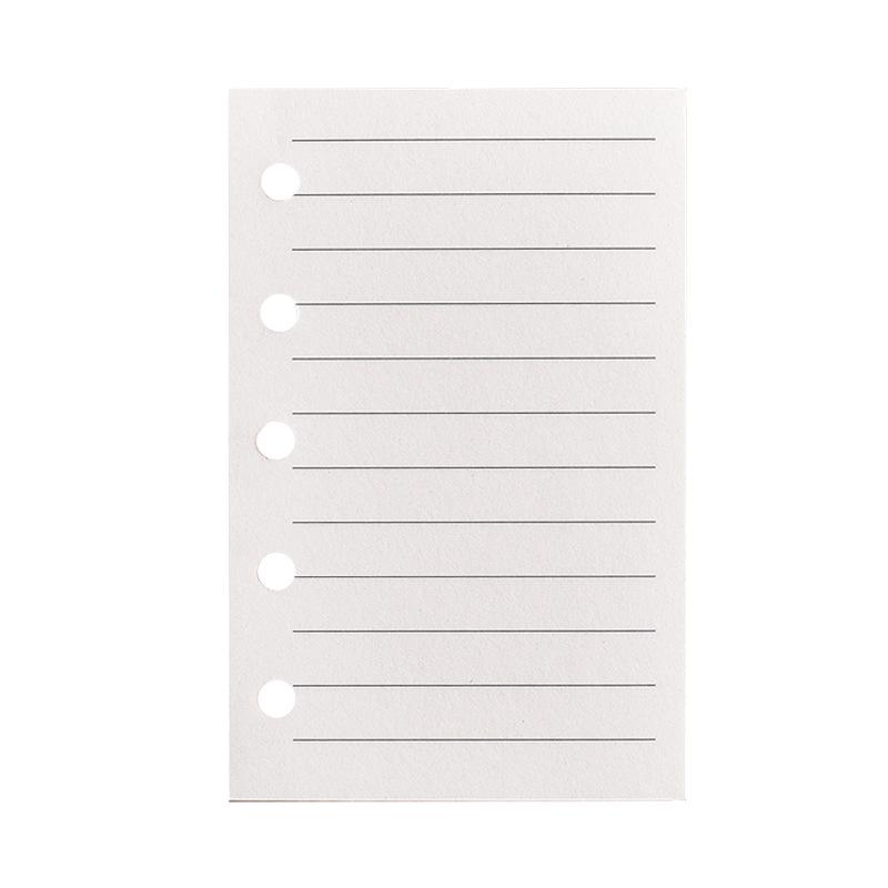 In-Stock A8 M5 Planner Refillable Loose-Leaf Inner Pages: Grid, Blank, Vertical Line, Weekly Plan, One Page Per Day, Punch-In Style.