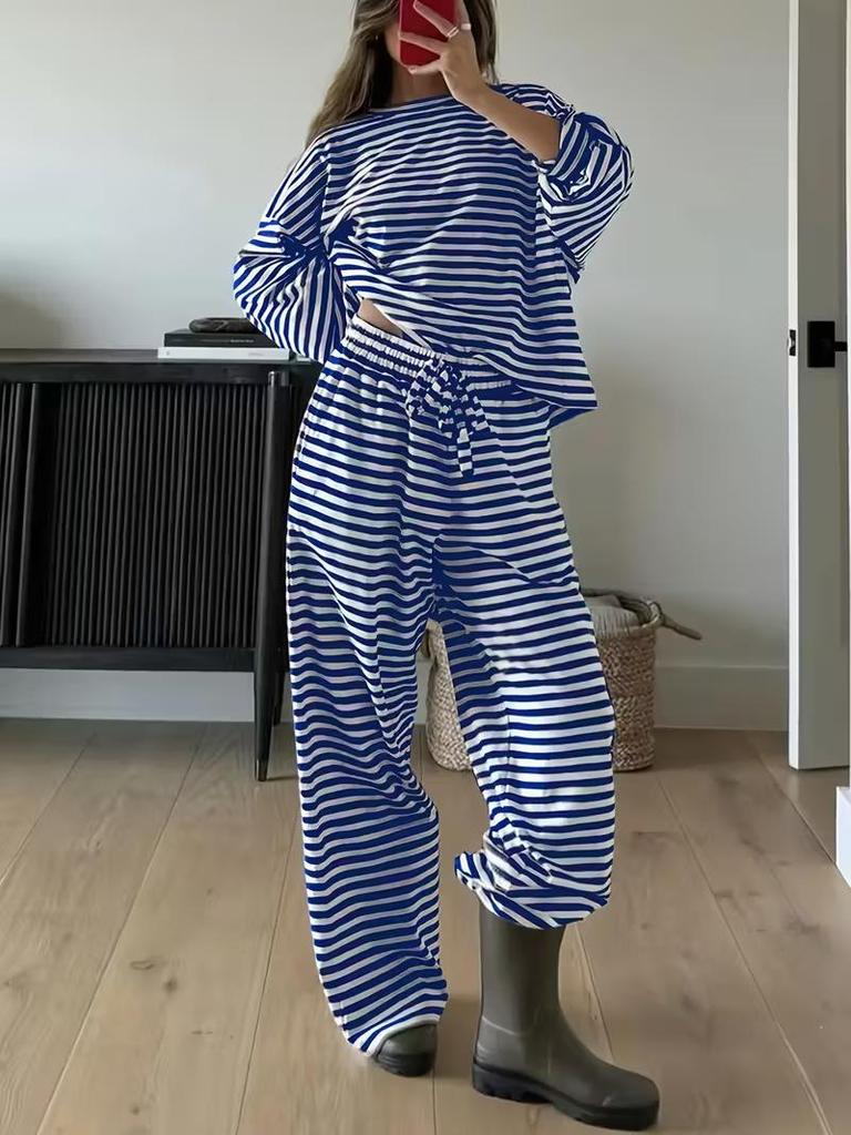 Women's Striped Two-Piece Suit - Autumn/Winter Collection