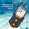 Luxury IP68 Waterproof Phone Case for iPhone 16 15 Pro Max 14 13 12 11 7 8 Xs SE 360 Full Diving Cover Bluetooth Control Shutter