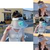 Summer Sun Protection Hat With Fan And Wide Brim For Outdoor Activities