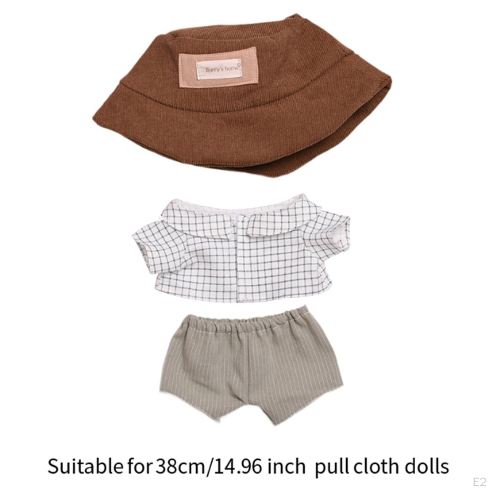 3 шт. Кукольная рубашка с шортами и шляпой — фото 3