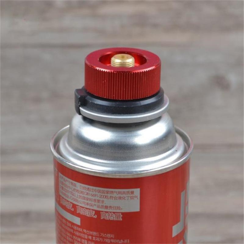 Outdoor-Camping-Brenner-Umwandlungskopf, langer, flacher Tank, Gasflasche, runder Konverter, Gasherd-Anschluss