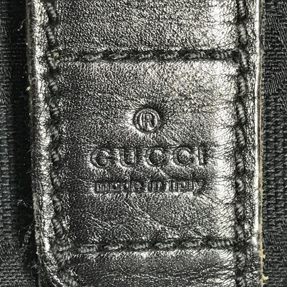 GUCCI 145852  Logo GG Bag Pouch Flap Cluch Bag Clutch bag GGCanvas/Leather Black