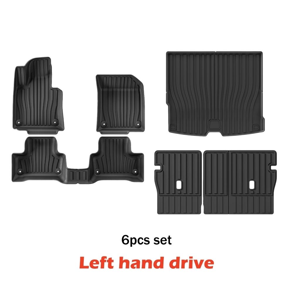 3D TPE Floor Mats For Volvo XC60 2018-2025 All Weather Floor Liners Heavy Duty Trunk Mats Floor Carpets