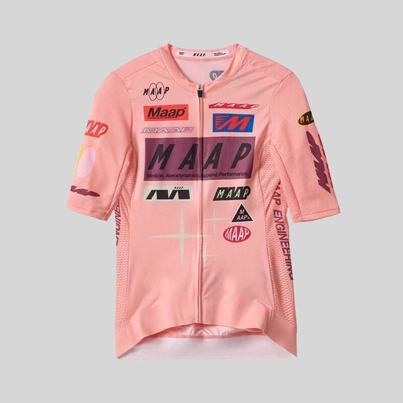 MAAP Style Unisex Cycling Jersey Short Sleeve Long Breathable Quick Dry Bike Riding Apparel Road MTB