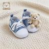 Popular Infant Canvas Pre-Walker Shoes - Soft, Non-slip, Comfortable Lace-up Design.