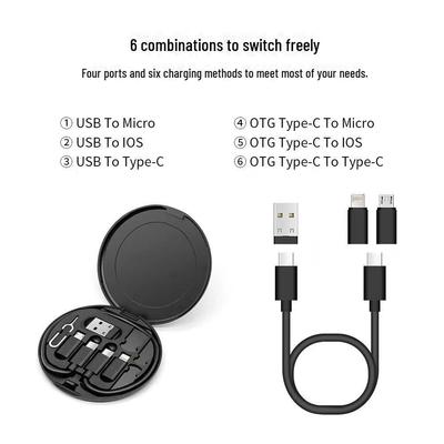 5-in-1 Multifunctional 60W Fast Charging Cable with Adapter, Universal Card Pin, and Storage Box