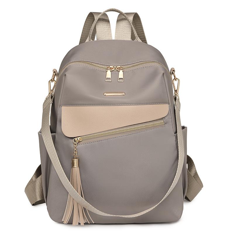Tassel Backpack Women's Large Capacity Commuter Travel Backpack Multifunctional Shoulder Bag