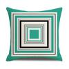 Daily Household Products Classic Simple Geometric Pillowcase Linen Office Cushion Waist Pillowcase