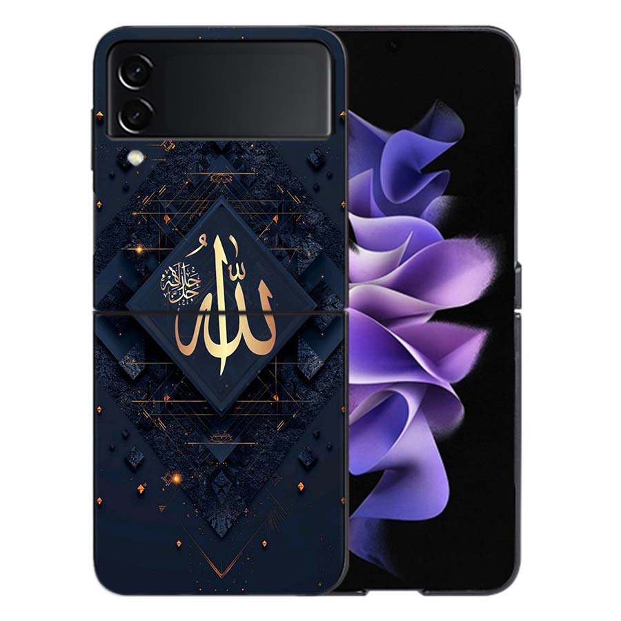 Trendy Simple God Coque For Samsung Z Flip7 6 Galaxy Case Shockproof Z Flip5 Z Flip3 4 5G Hard Cover Phone TPU PC Hard Funda