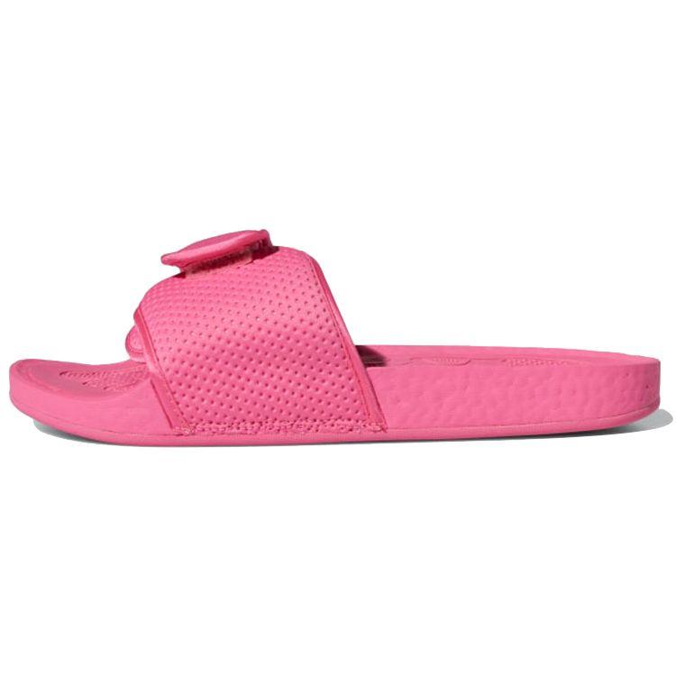 

Розовые кроссовки унисекс adidas Pharrell x Boost Slides Semi Solar FV7289