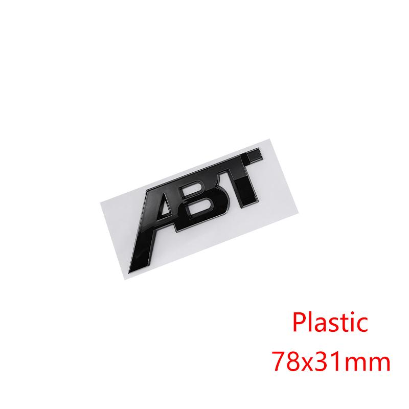 ABS Metal ABT Logo Letters Car Front Grill Emblem Badge Sticker for Volkswagen Golf 7 Sagitar Magotan Bora Tiguan Passat Jetta