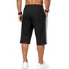 Pantaloncini Sportivi Estivi da Uomo in Maglia Traspirante con Elastico a Rete Sette Quarti Larghi da Spiaggia Uomo