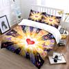 Radiant Heart with Butterflies Set  Kid's and Adults' Bedroom Decor, Exquisite Three-piece Bedding Set Gift