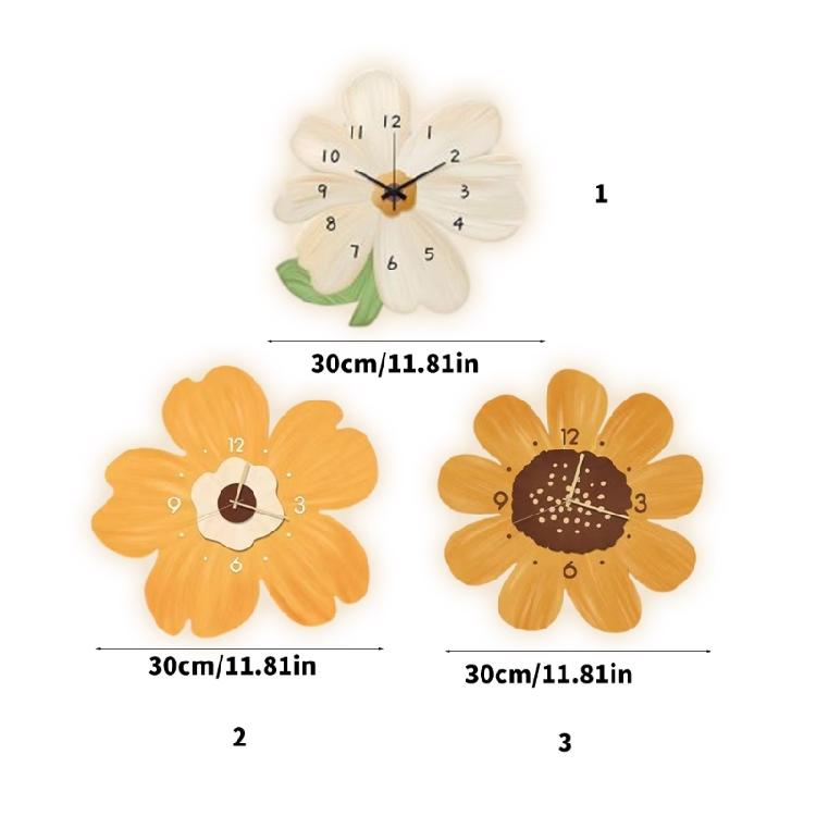 Unique Pattern Wall Clock Battery Operated Wall Clock Accurate Sweepings Movement Wall Clock Precise Time Display