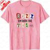 Funny Autism Rizz Em with The Tism Printed Tshirt Tops Neurodivergent Humor Design Style Tshirt Unisex Streetwear Shortsleev