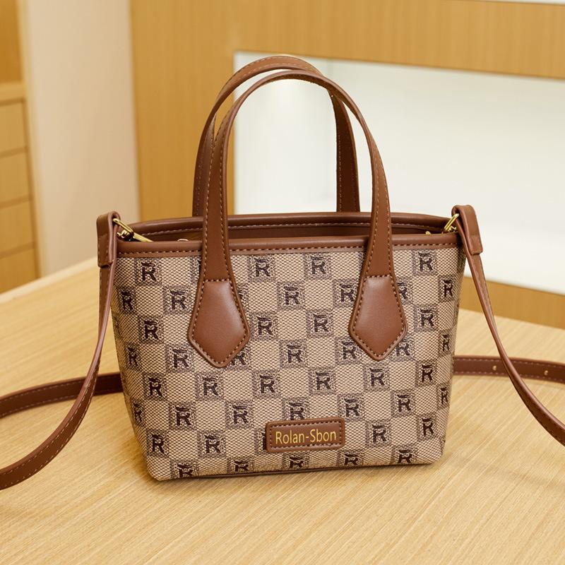 Retro Uniwersalna Torba Tote Temperament Nowa Torba Damska Modna Torba Koszyk na Jedzenie Modna Wytłaczana Torba Jednoramienna/Przez Ramię Torebka