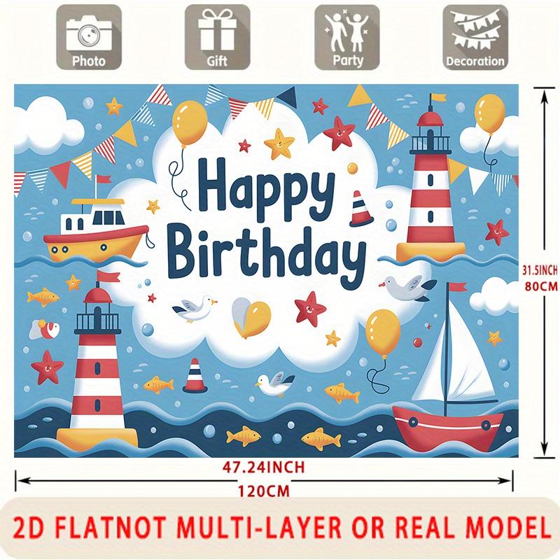 1pc Photography Birthday Party Banner - Party Supplies