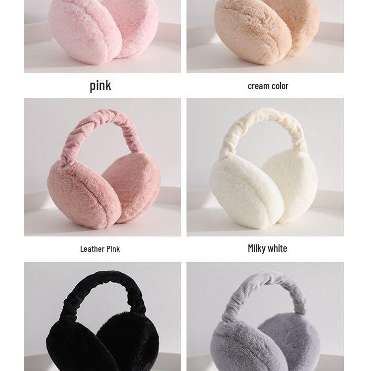 Зимние теплые милые плюшевые гамбургеры Складные наушники - Наушники для ношения на спине для родителей и детей One Size