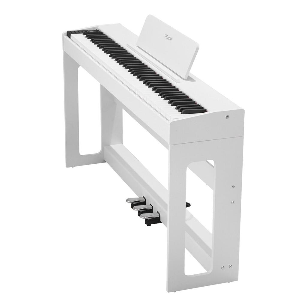 Weighted Digital Piano, 88 Keys Fully Weighted, Electric Piano Keyboard with Furniture Stand, Power Adapter, Triple Pedal, Record Function, 280 Tones,