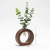 Wooden 1 Glass Test Tube Home Decor Planter Modern Flower Vase with Wood Stand Plant Propagation